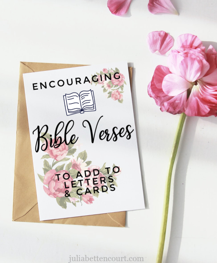 Encouraging Bible Verses for Letters