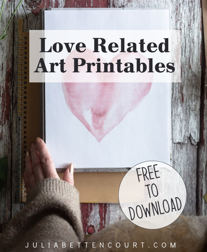 Love Valentines Printable Art