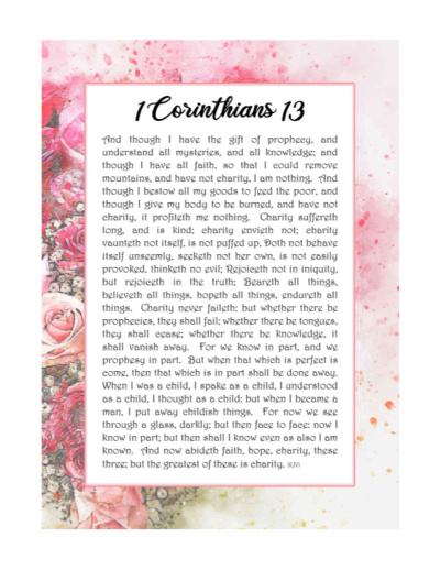 1 Corinthians 13 Art