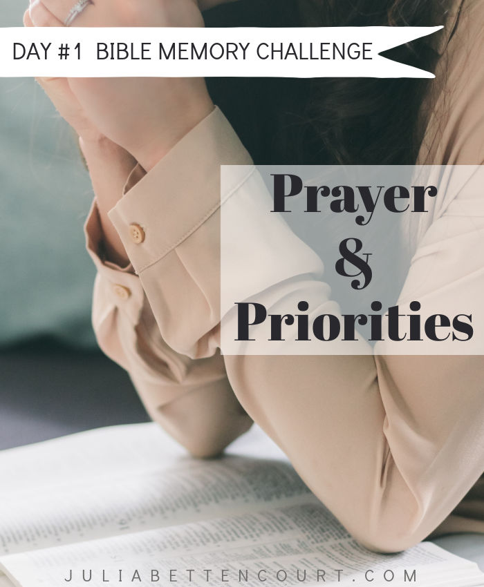 Prayer and Priorities