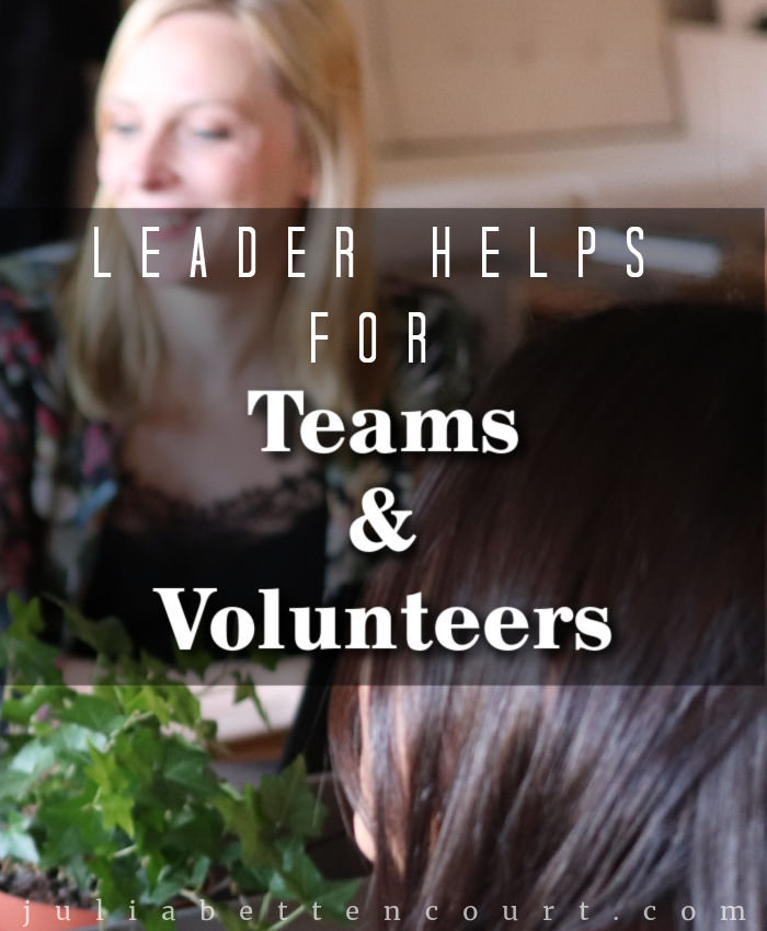 Teams and Volunteer Helps